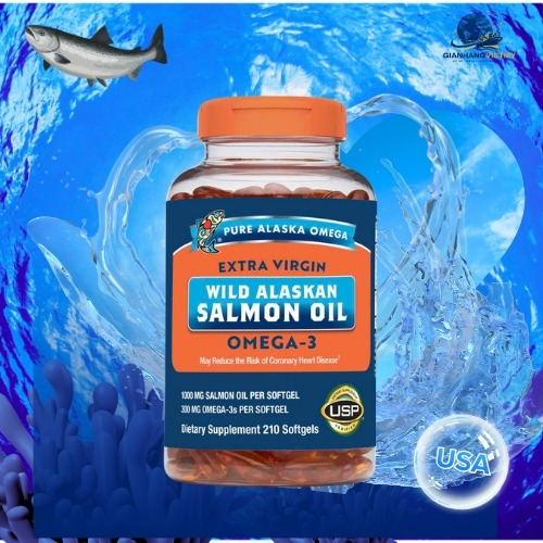 Wild Alaskan Salmon Oil 210 Viên